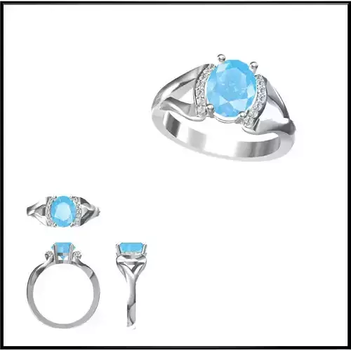 JCD Format Vintage color stone rings types of jewelry files