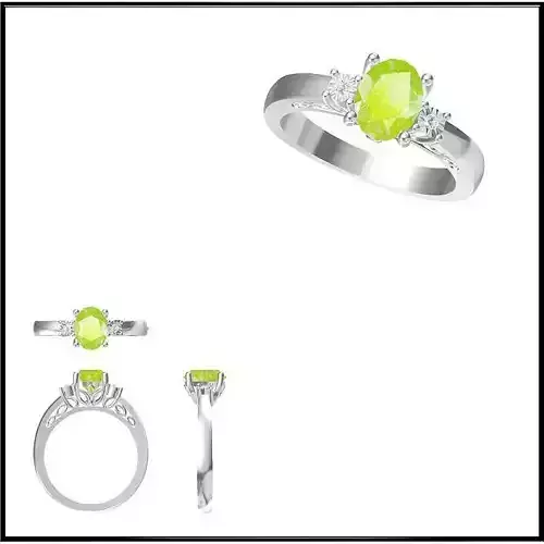 JCD Format Unique Color stone rings jewelry cad programs