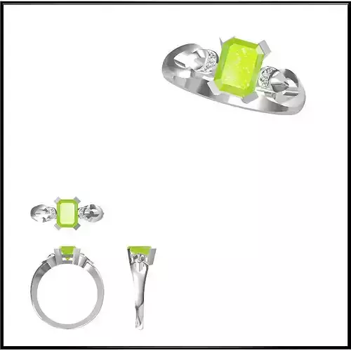 JCD Format Unique Color stone rings for sale 3dm jewelry files