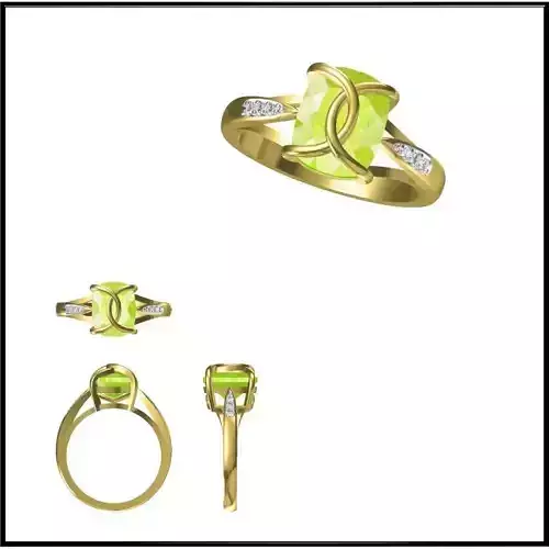 JCD Format Unique Color stone rings 3dm jewelry