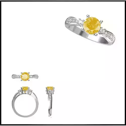 JCD Format Rose goldcolor stone rings 3design price