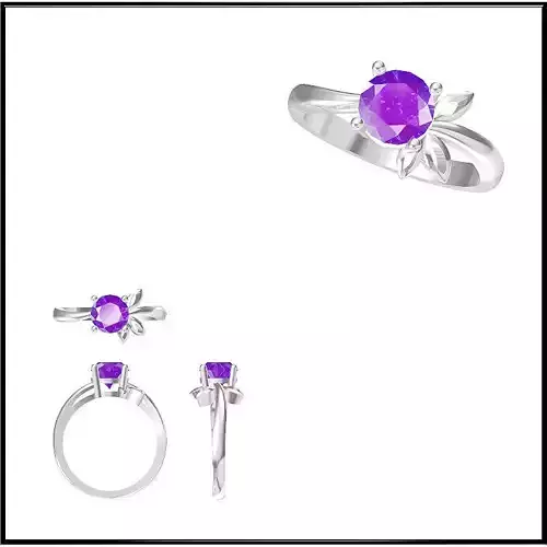 JCD Format  Diamond color stone rings ring cad