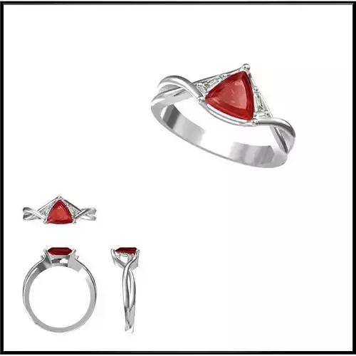 JCD Format  Diamond color stone rings jewellery cad design