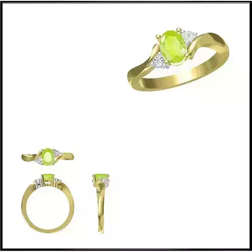 JCD Format  Color stone rings for women jewelry cad programs