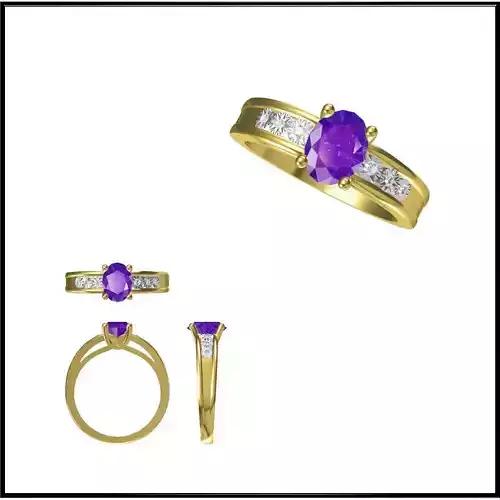 JCD Format  Color stone rings for women jewelry cad cam masters