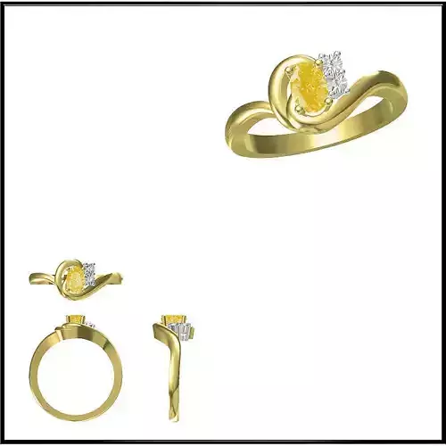 JCD Format Color stone rings for women jewelers file set