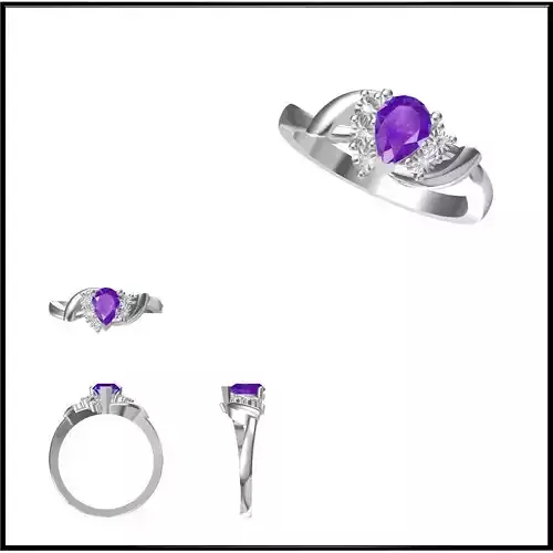 JCD Format Color stone rings for women jewellery design course