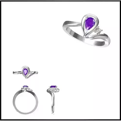 JCD Format Color stone rings for women 3design price