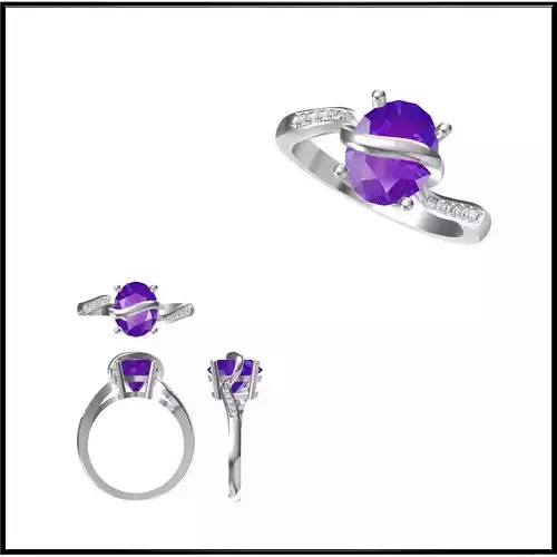 JCD Format Cheap Color stone rings metal file for jewelry making