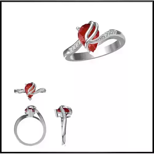 JCD Format Cheap Color stone rings jewelry cad programs