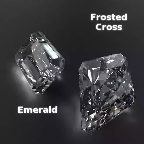 Gem Collection two diamonds 3D model