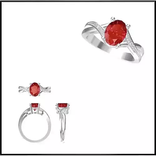 JCD Format Cheap Color stone rings jewellery 3dm files