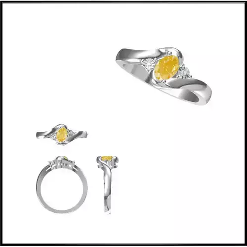 JCD Format Cheap Color stone rings jewelers file set