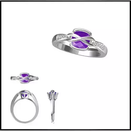 JDC Cheap Color stone rings computer aided jewellery design