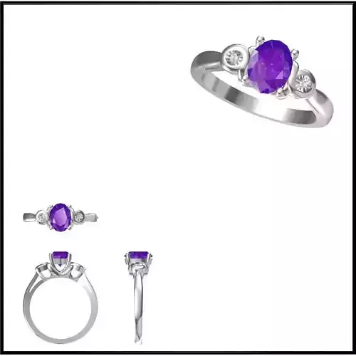 JCD Format Cheap Color stone rings cad cam jewelry