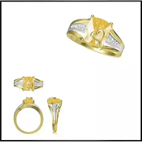 JCD Format Cheap Color stone rings autodesk jewelry design