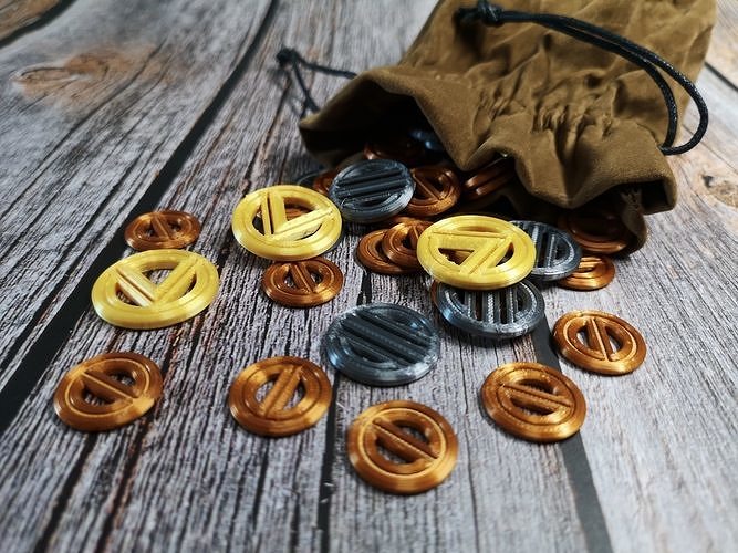 Coin tokens 3D print model