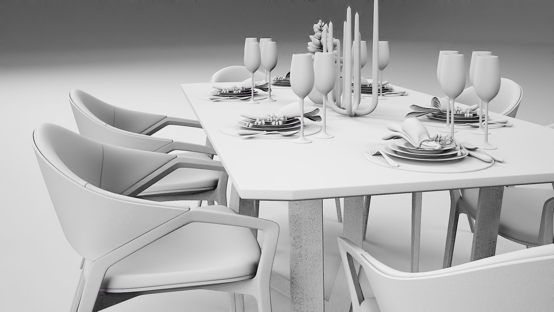 Tenarchstudio Ling Dong Series Diningtable 04 Render ready  3D model_22