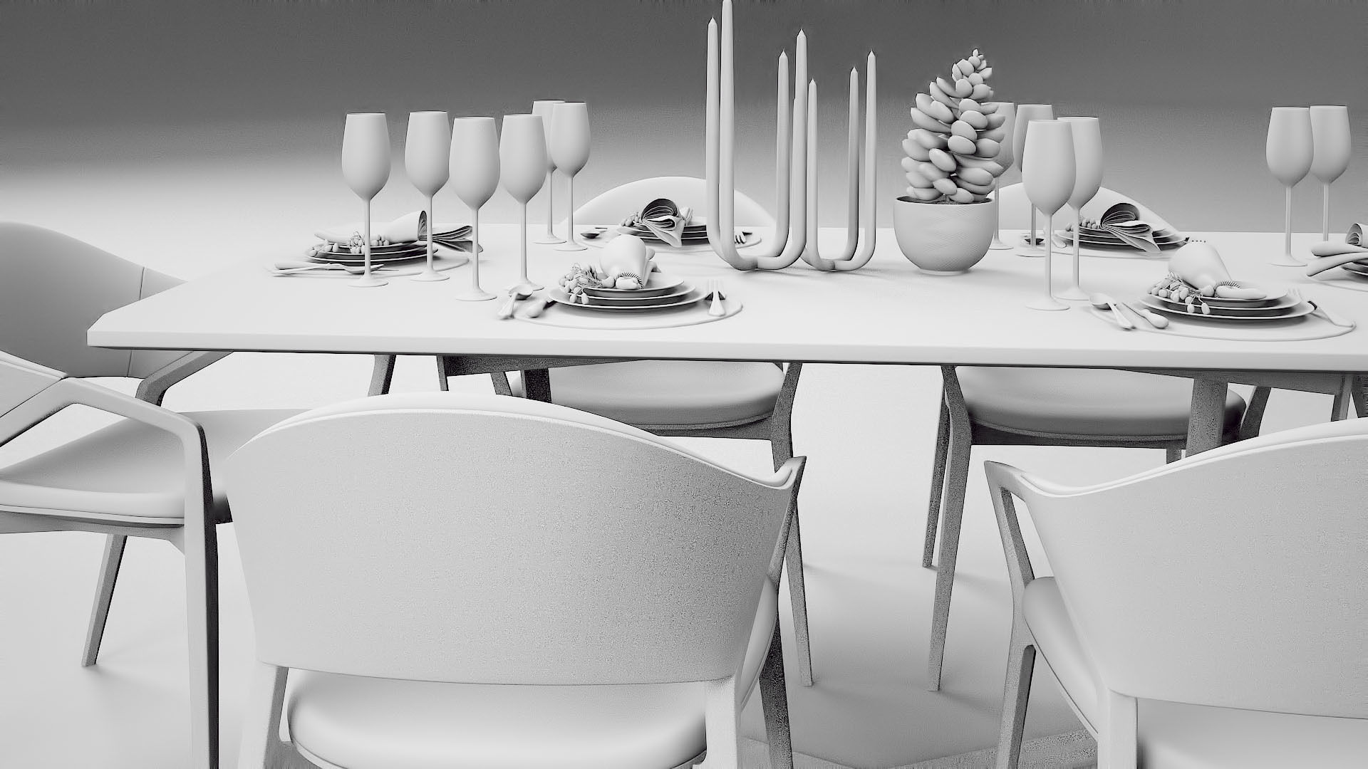 Tenarchstudio Ling Dong Series Diningtable 04 Render ready  3D model_25