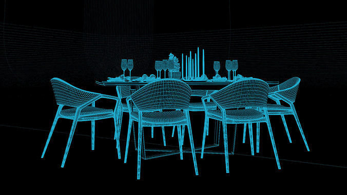 Tenarchstudio Ling Dong Series Diningtable 04 Render ready  3D model 3