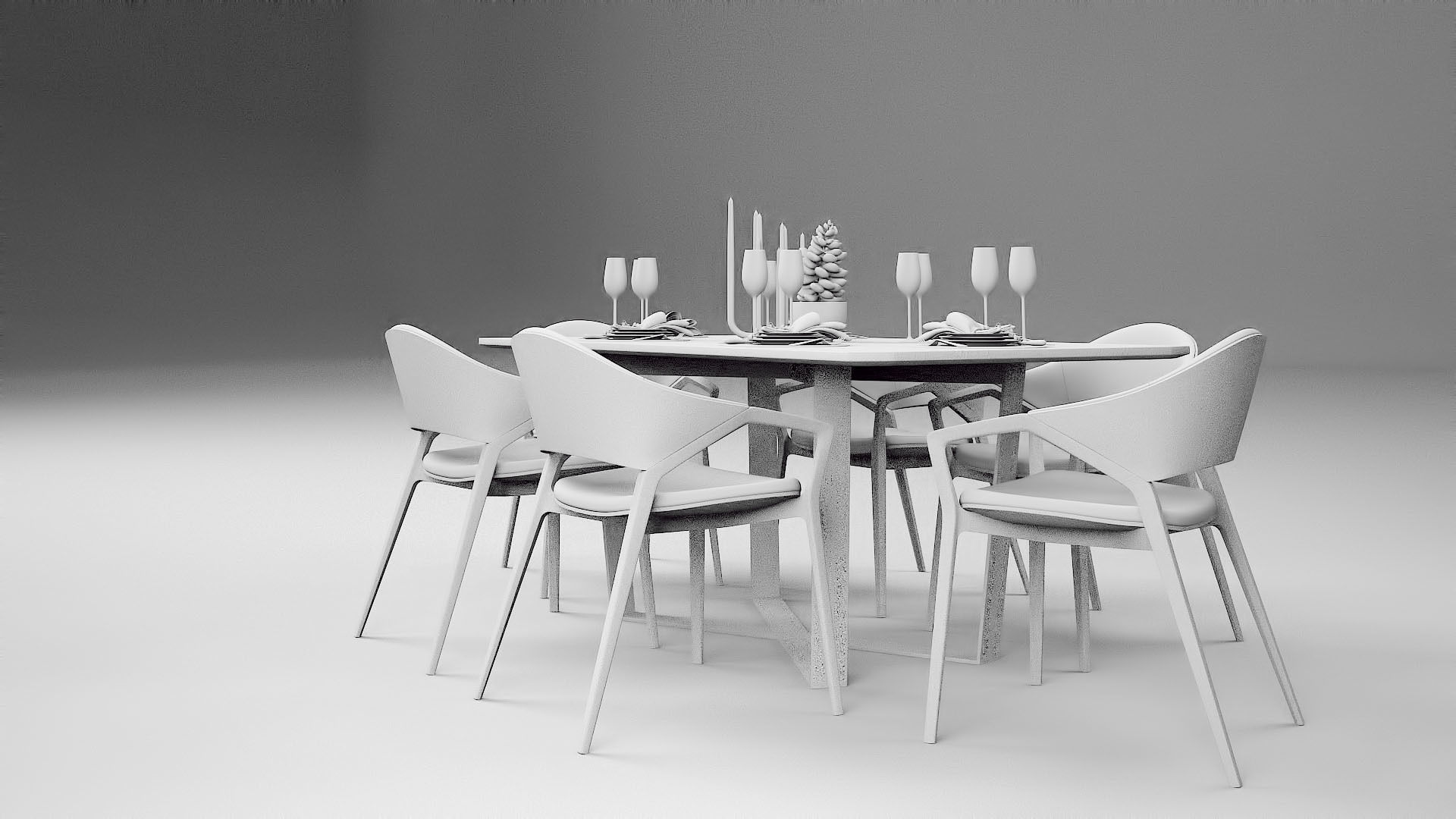 Tenarchstudio Ling Dong Series Diningtable 04 Render ready  3D model_10