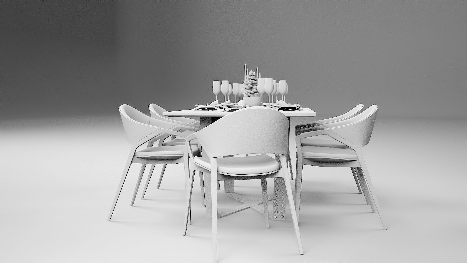 Tenarchstudio Ling Dong Series Diningtable 04 Render ready  3D model_7