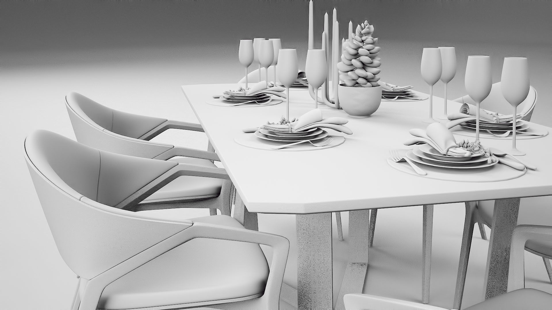Tenarchstudio Ling Dong Series Diningtable 04 Render ready  3D model_28
