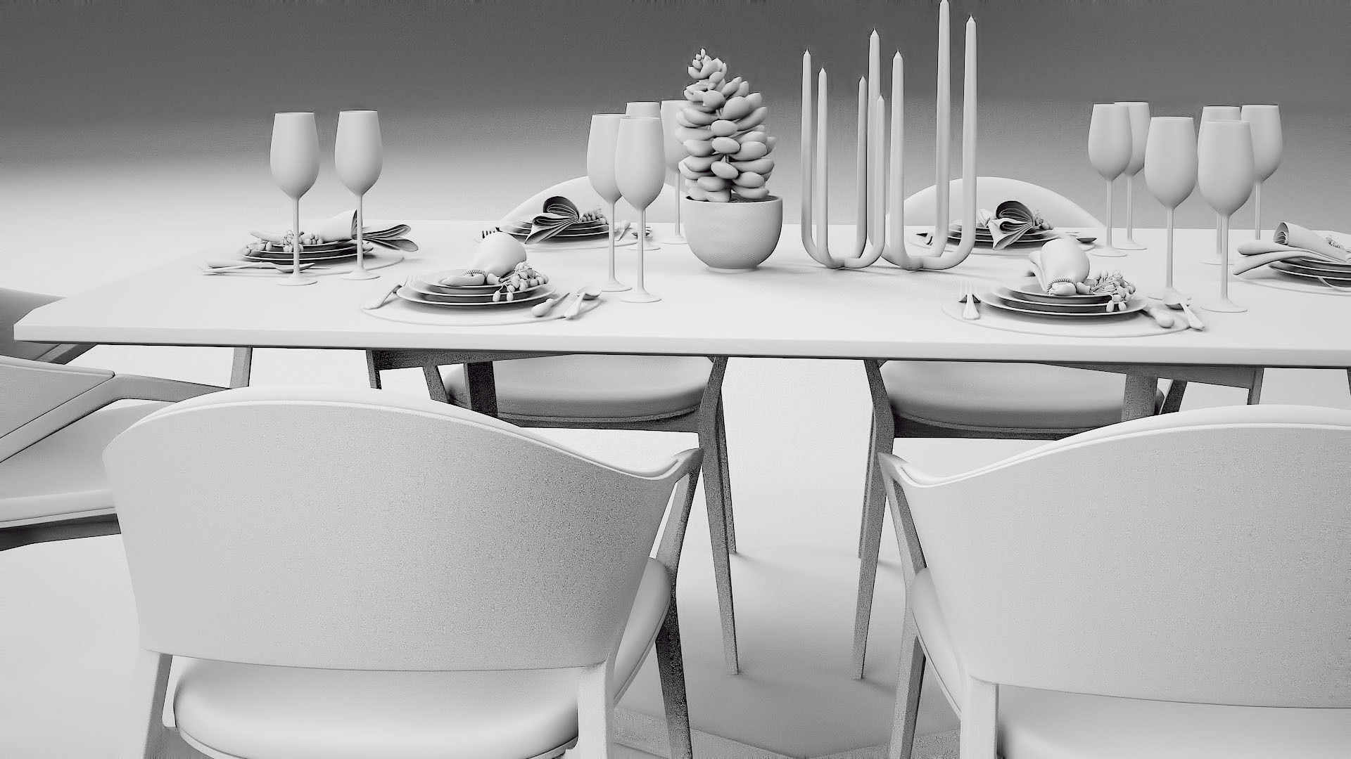 Tenarchstudio Ling Dong Series Diningtable 04 Render ready  3D model_19