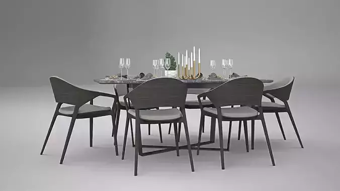 Tenarchstudio Ling Dong Series Diningtable 04 Render ready 