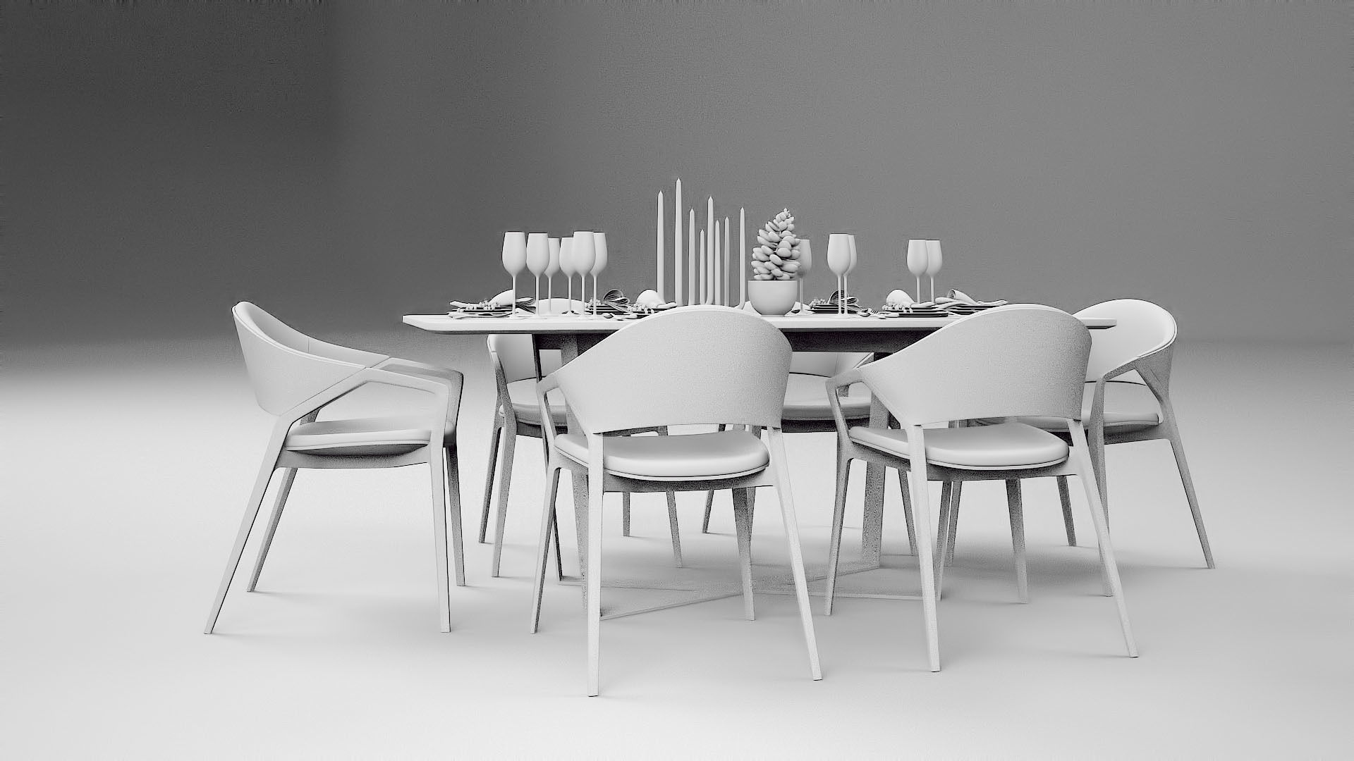 Tenarchstudio Ling Dong Series Diningtable 04 Render ready  3D model_13