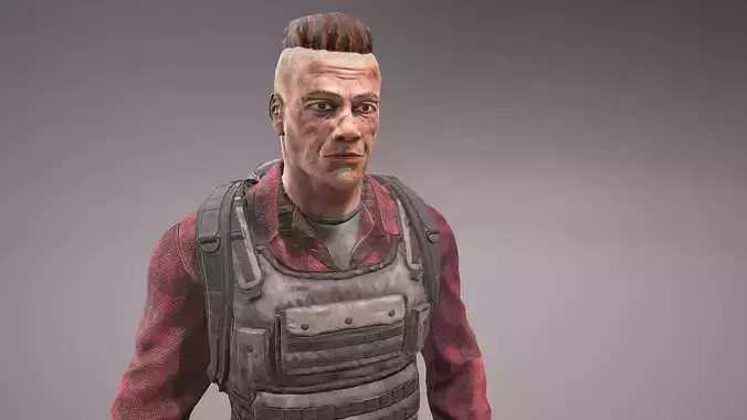 Character Stanley Low-poly 3D model