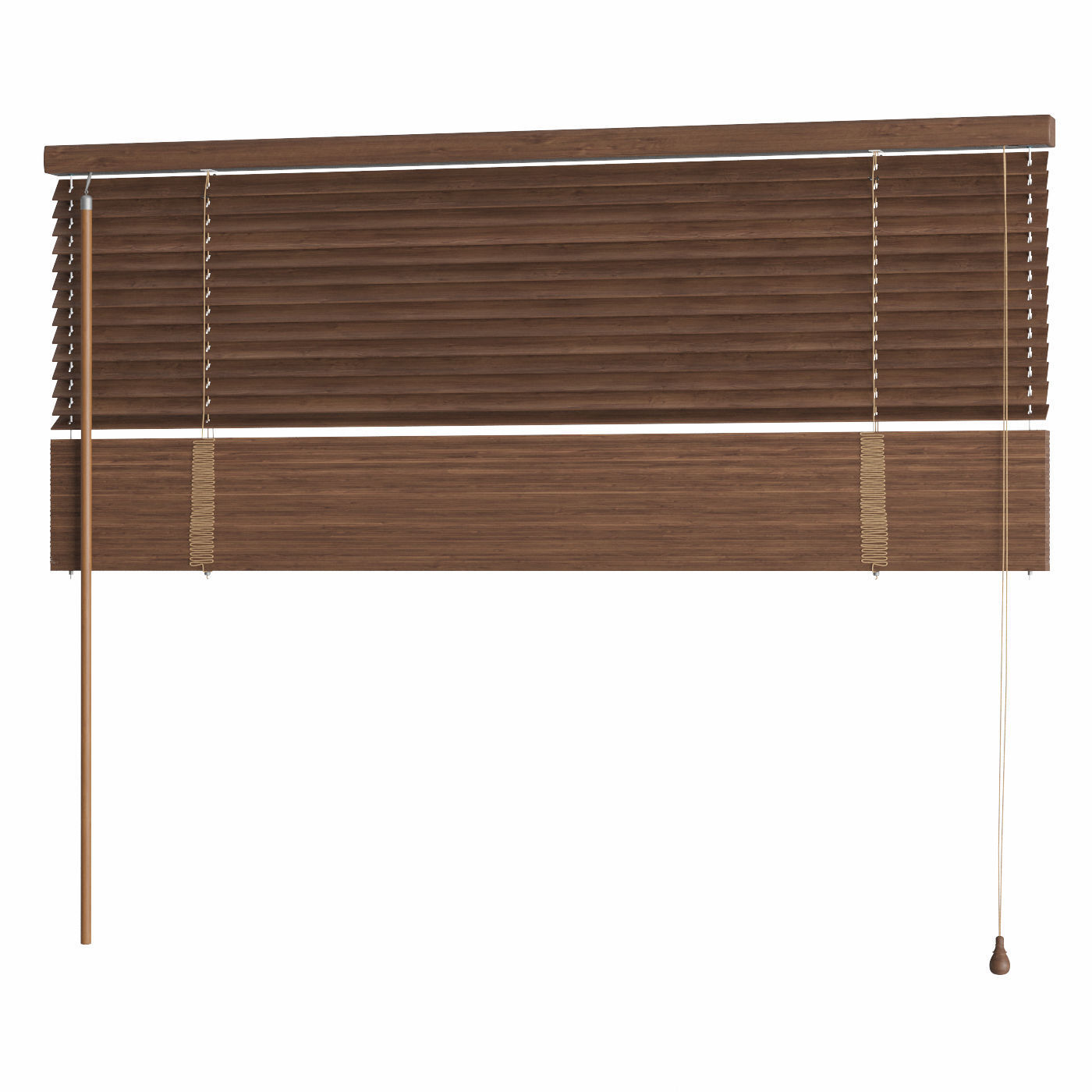 Wooden blinds 3 options 900 mm 3D model_2