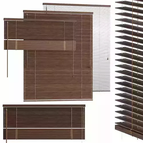 Wooden blinds 3 options 900 mm