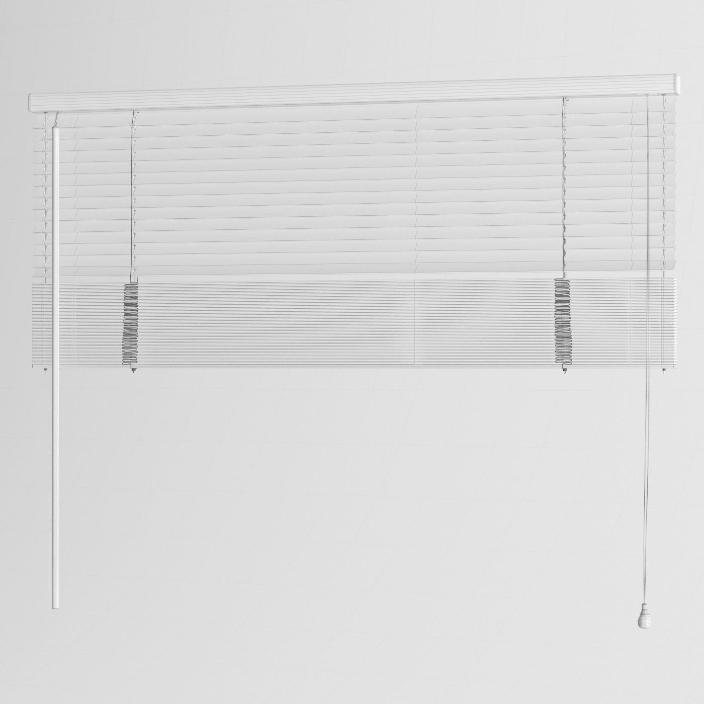 Wooden blinds 3 options 900 mm 3D model_3