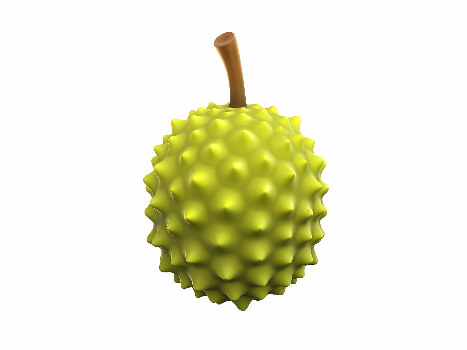 Durian fruit 3D model_2