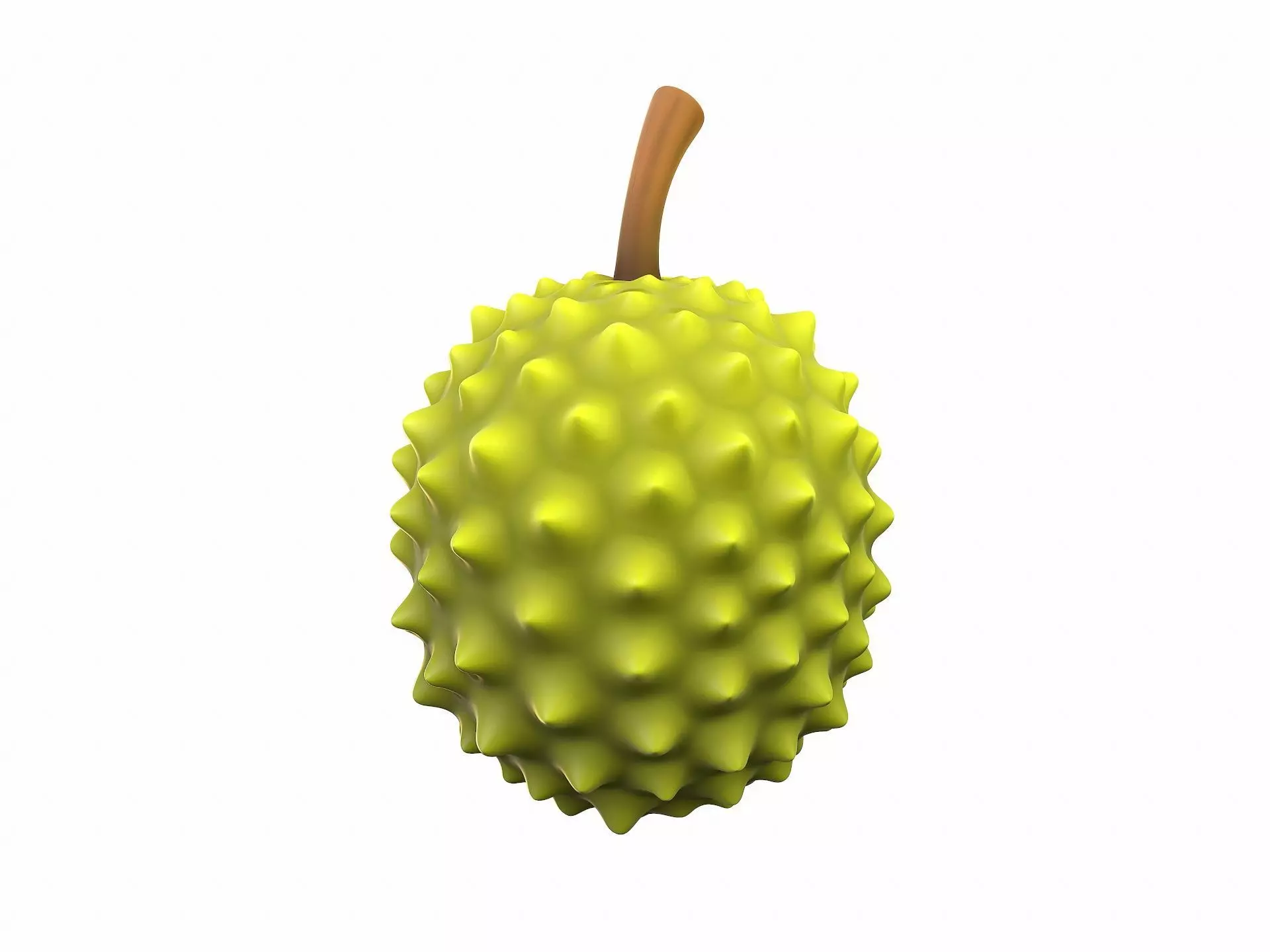 Durian fruit 3D model_0