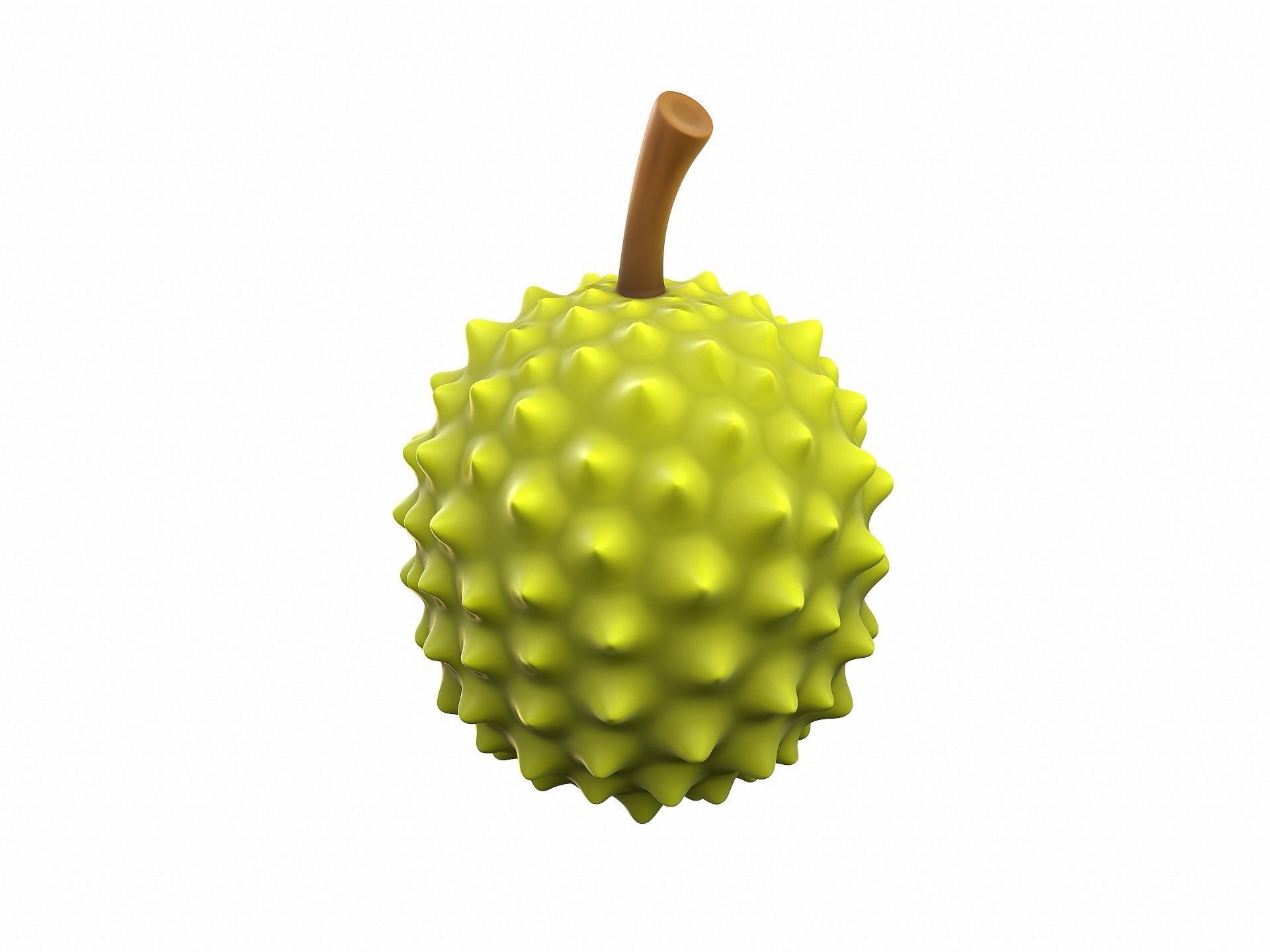 Durian fruit 3D model_3