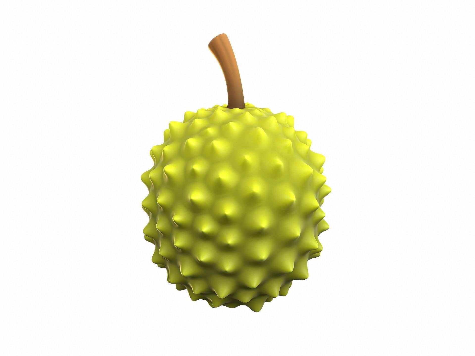 Durian fruit 3D model_1