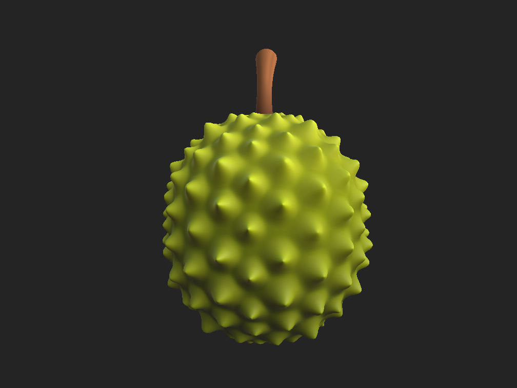 Durian fruit 3D model_11
