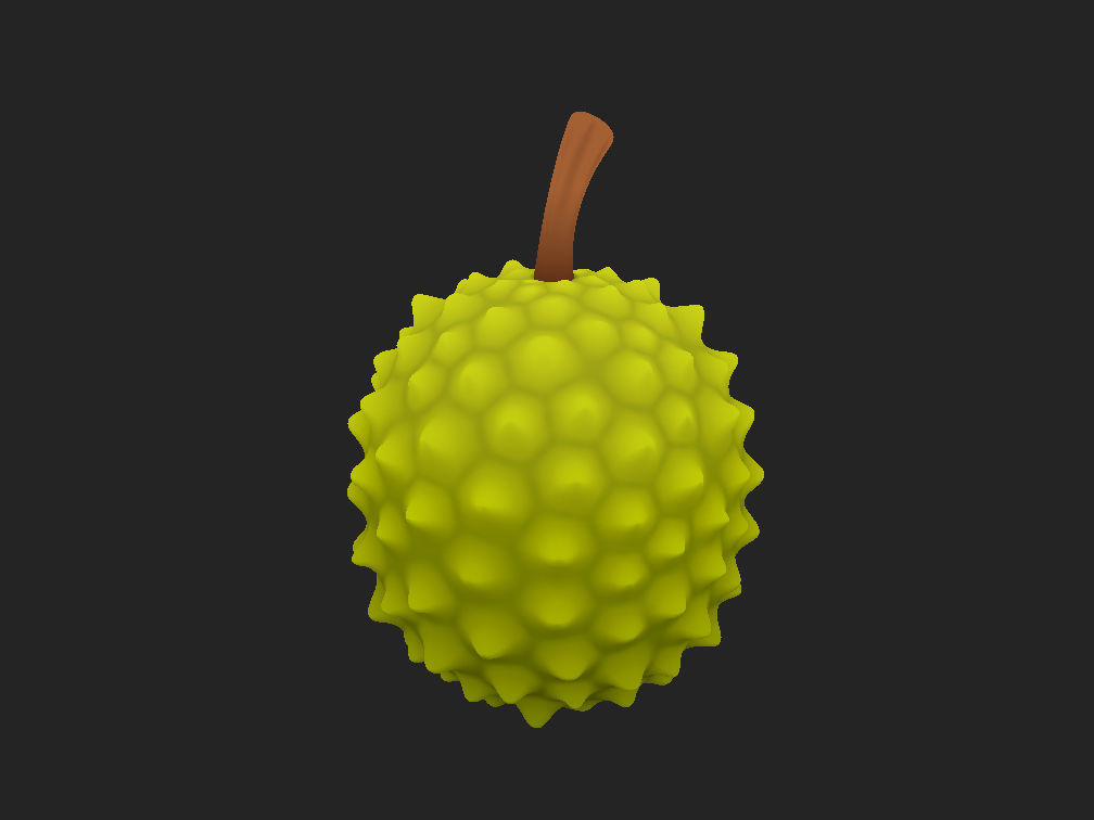 Durian fruit 3D model_9