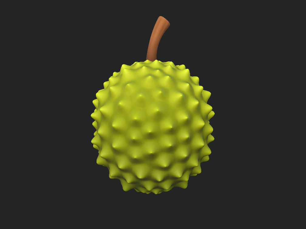 Durian fruit 3D model_12