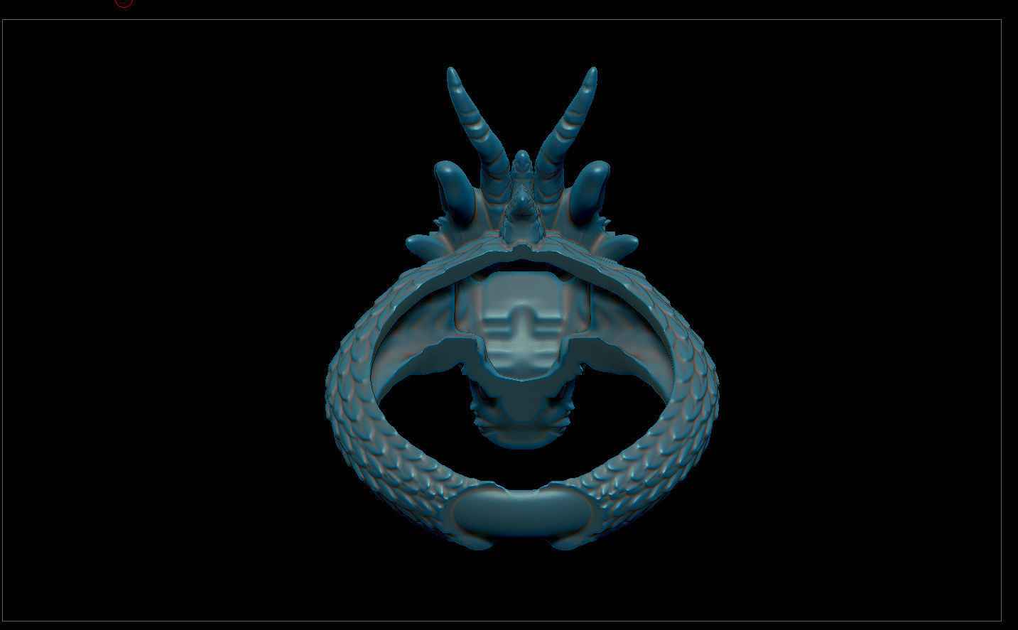 Dragon ring 3D print model_7