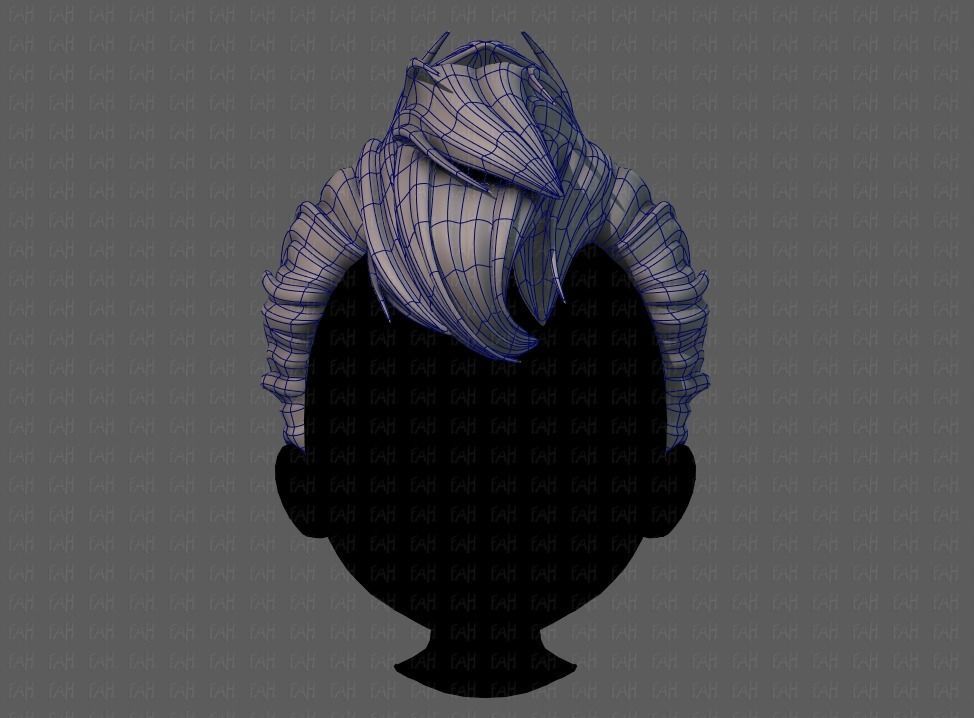 3D Hair style for boy V71 Low-poly 3D model_9