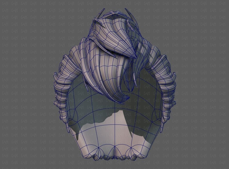 3D Hair style for boy V71 Low-poly 3D model_38