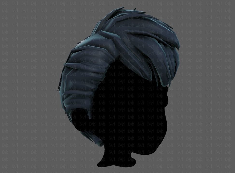 3D Hair style for boy V71 Low-poly 3D model_18