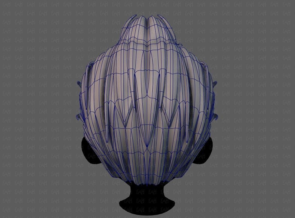 3D Hair style for boy V71 Low-poly 3D model_13