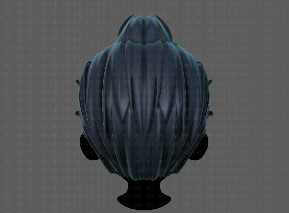 3D Hair style for boy V71 Low-poly 3D model_5