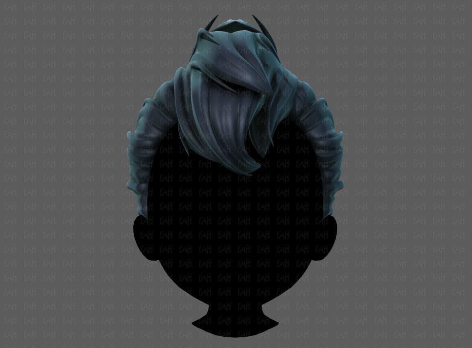 3D Hair style for boy V71 Low-poly 3D model_1