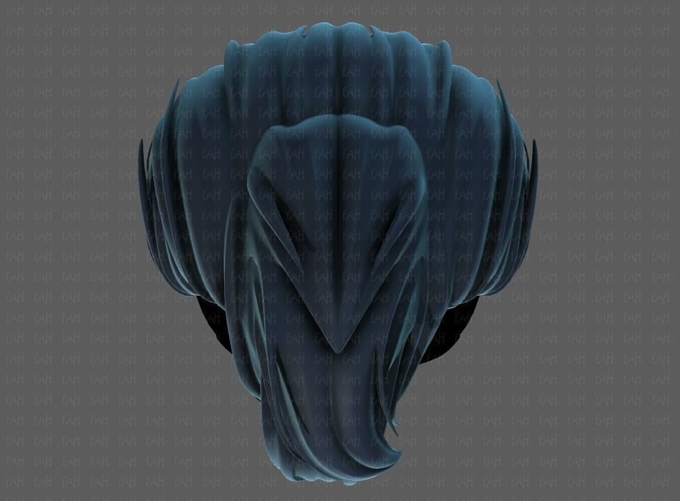 3D Hair style for boy V71 Low-poly 3D model_33