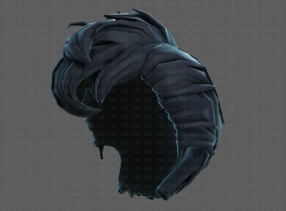 3D Hair style for boy V71 Low-poly 3D model_43